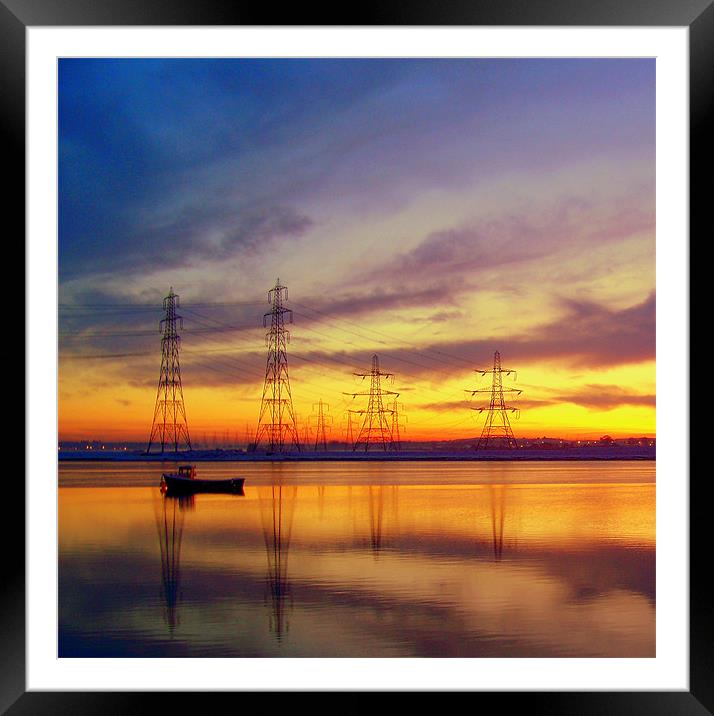Winter Sunset Framed Mounted Print by Aj’s Images
