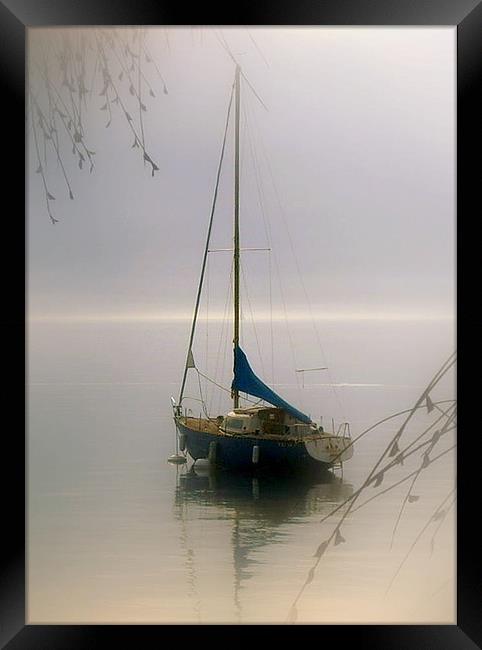 Peace On Lake Geneva. Framed Print by Aj’s Images
