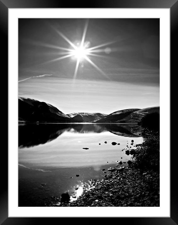 St Mary's Loch In Scotland. Framed Mounted Print by Aj’s Images