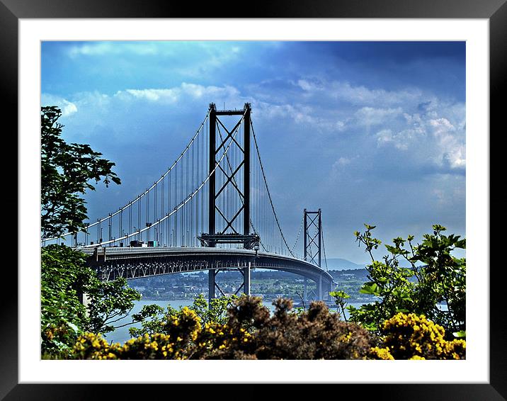 The Forth Road Bridge, Scotland. Framed Mounted Print by Aj’s Images