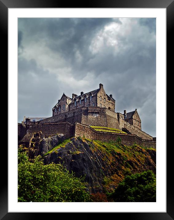 Edinburgh Castle, Scotland. Framed Mounted Print by Aj’s Images
