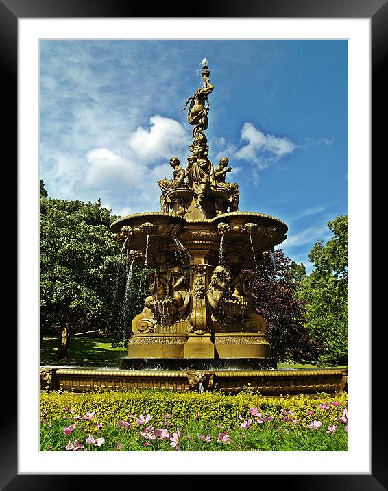 The Ross Fountain In Edinburgh, Scotland. Framed Mounted Print by Aj’s Images