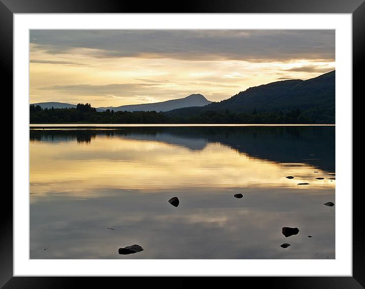 Silence on Lake Of Menteith Framed Mounted Print by Aj’s Images