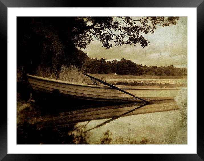 A Summer's Evening On Lake Mentieth Framed Mounted Print by Aj’s Images