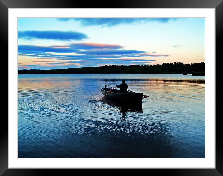 Summer Time Fishing. Framed Mounted Print by Aj’s Images