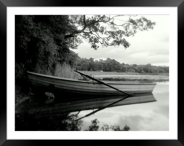 Dreamy Summers Evening, Lake Mentieth. Framed Mounted Print by Aj’s Images