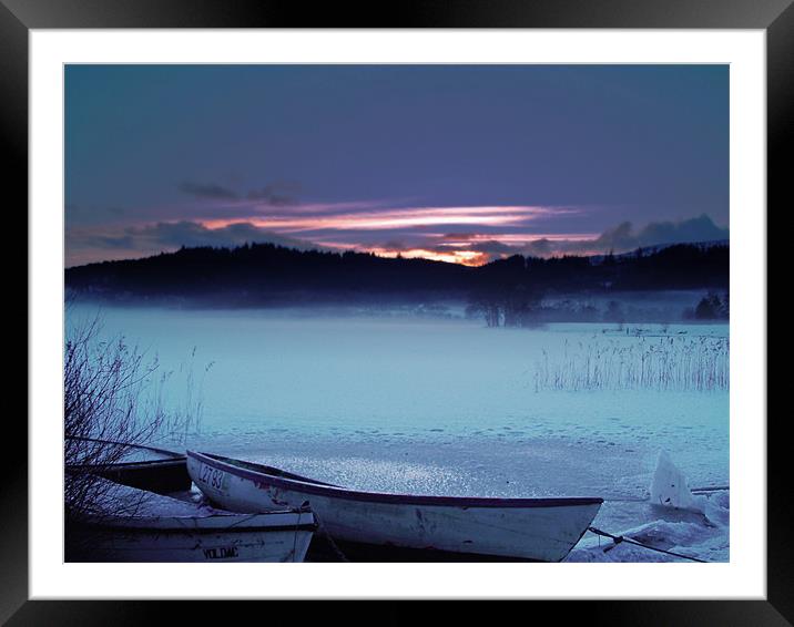 The Last Light Framed Mounted Print by Aj’s Images