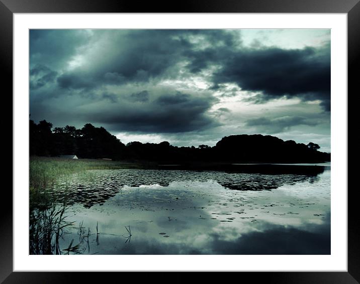 Evening Approaching Lake Of Menteith,Scotland Framed Mounted Print by Aj’s Images