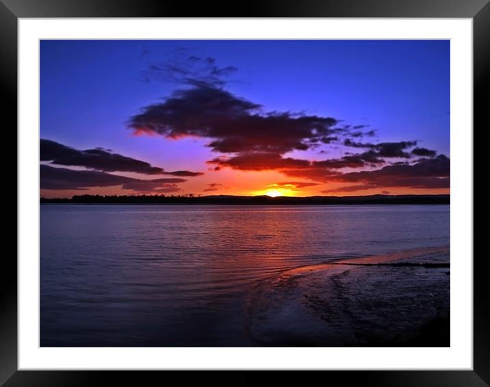 Days End Over The River Forth Framed Mounted Print by Aj’s Images
