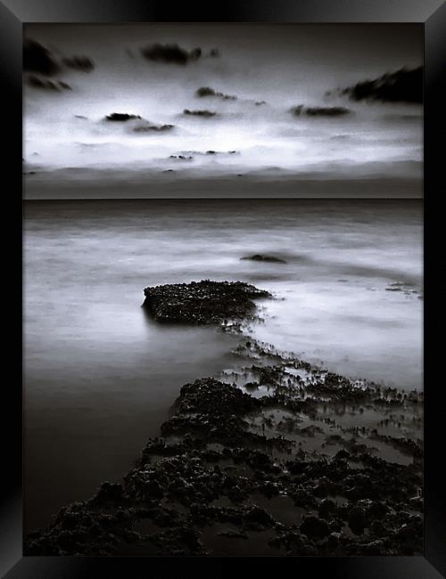Rocky Shores Of Agios Georgios Framed Print by Aj’s Images