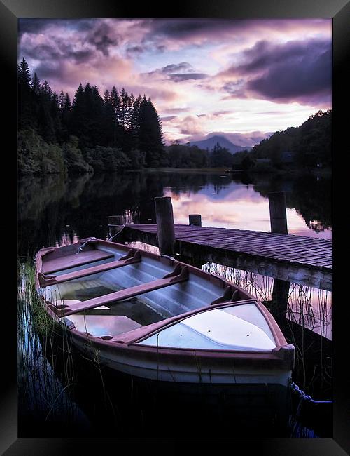 Loch Ard Summers Evening. Framed Print by Aj’s Images