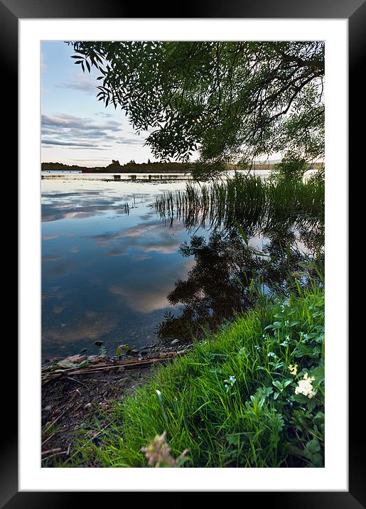 Reflecting over Lake of Menteith Framed Mounted Print by Stephen Mole