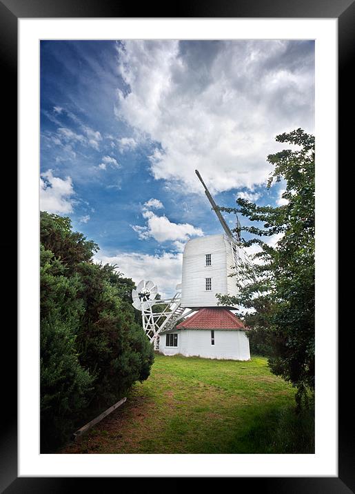 Thorpness Windmill Framed Mounted Print by Stephen Mole