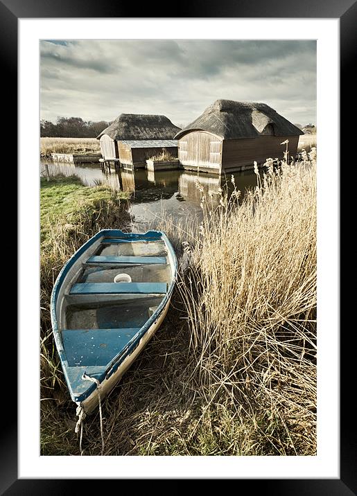Boat at Hickling Framed Mounted Print by Stephen Mole