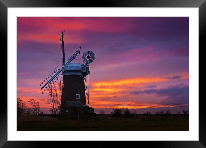 Horsey sunrise Framed Mounted Print by Stephen Mole
