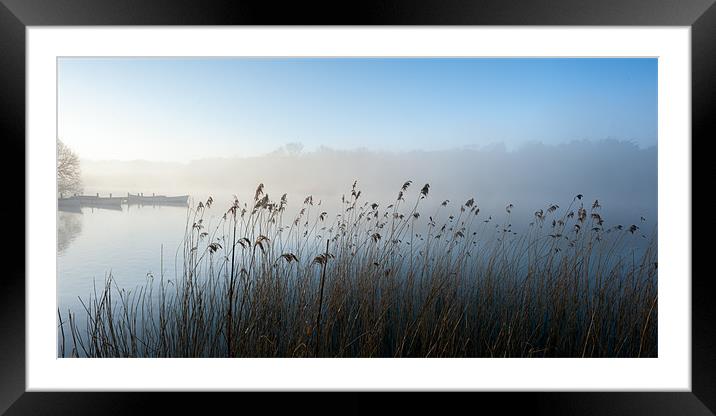 The Eels Foot, Ormesby Little Broad Framed Mounted Print by Stephen Mole