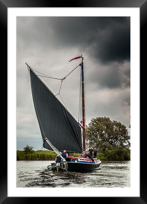 Norfolk Wherry 'Albion' Framed Mounted Print by Stephen Mole