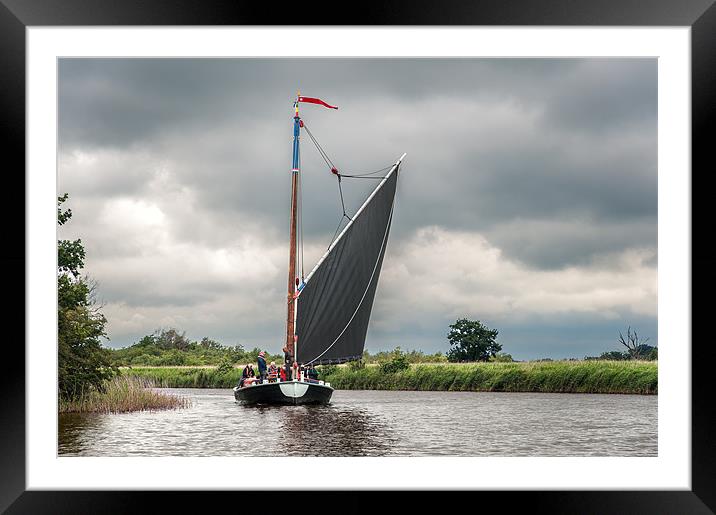 Norfolk Wherry 'Albion' Framed Mounted Print by Stephen Mole