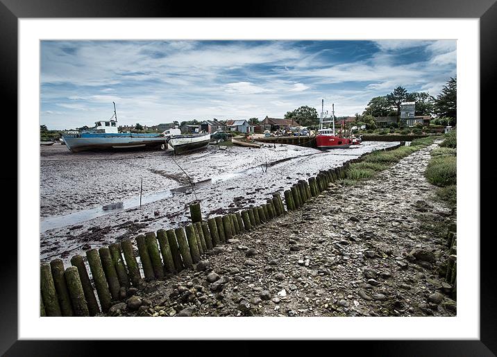 Boats at Brancaster Staithe Framed Mounted Print by Stephen Mole
