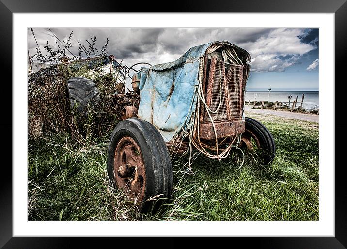 Worn out tractor Framed Mounted Print by Stephen Mole