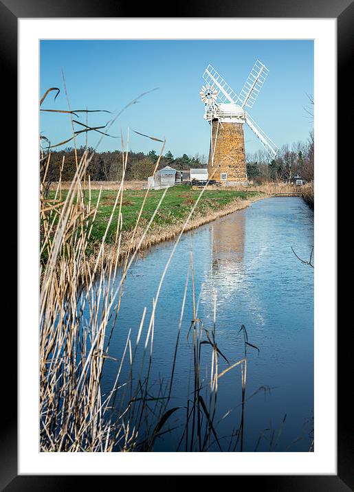 Horsey Mill Framed Mounted Print by Stephen Mole