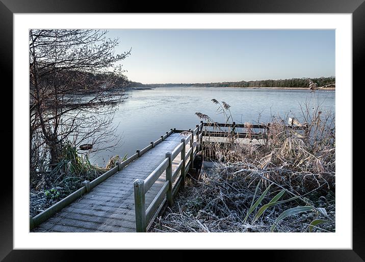 Jetty to Rollesby Broad Framed Mounted Print by Stephen Mole