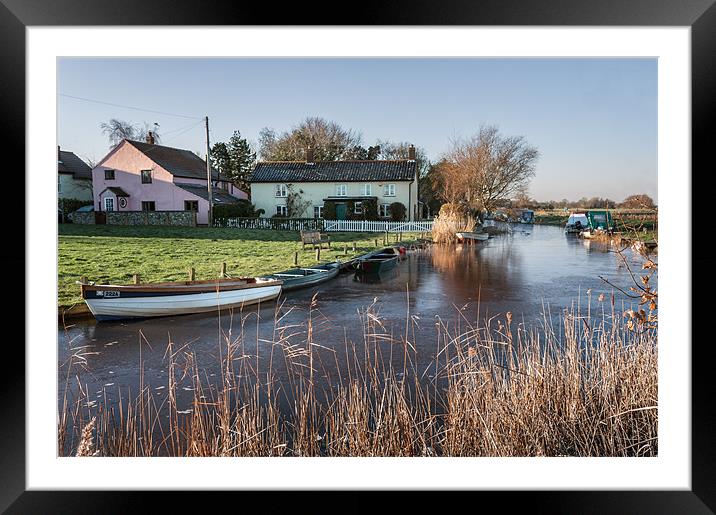West Somerton Staithe Framed Mounted Print by Stephen Mole
