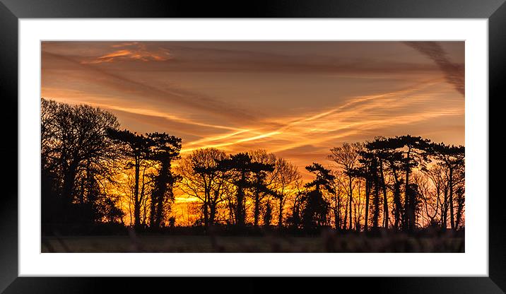 February Sunrise Framed Mounted Print by Stephen Mole