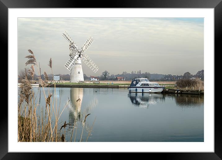 Thurne Mill Framed Mounted Print by Stephen Mole