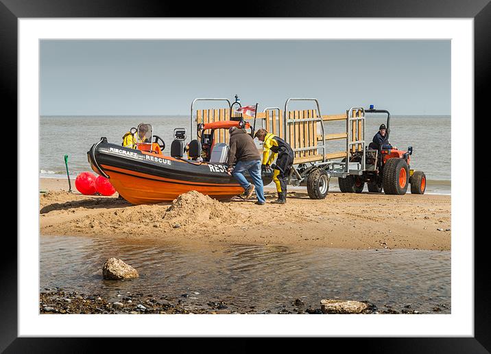 Caister LIfeboat Framed Mounted Print by Stephen Mole
