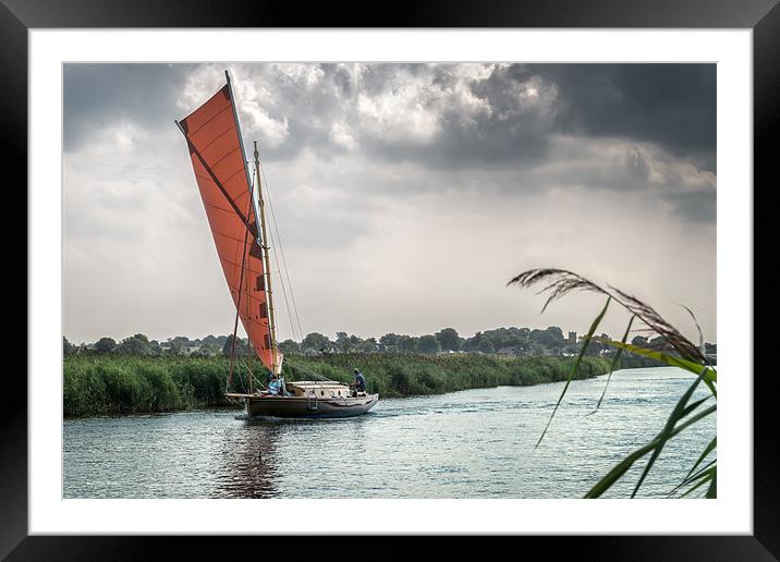 Yachting along the River Thurne Framed Mounted Print by Stephen Mole