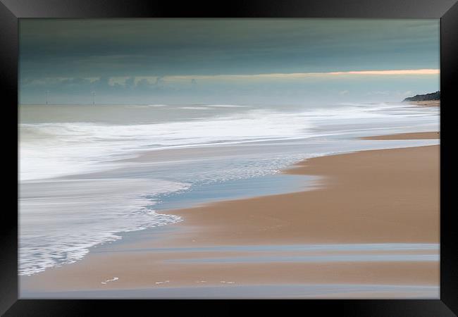 Serene on Hemsby Beach Framed Print by Stephen Mole