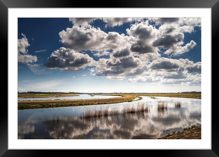 River Bure on the Norfolk Broads Framed Mounted Print by Stephen Mole