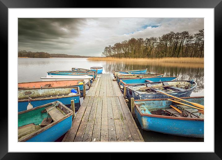 Filby Broad Framed Mounted Print by Stephen Mole