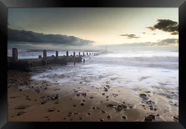Dawn at Overstrand, Norfolk Framed Print by Stephen Mole