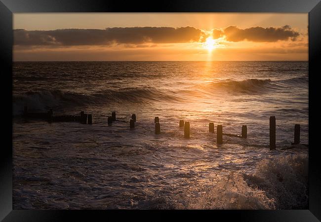 Overstrand Sunrise Framed Print by Stephen Mole