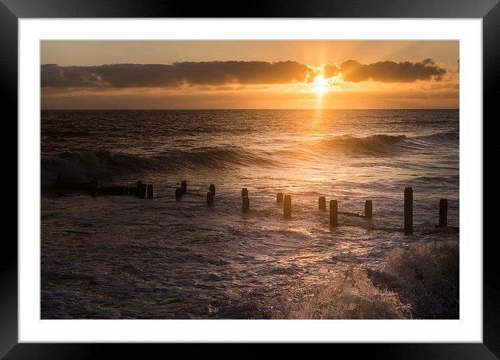 Overstrand Sunrise Framed Mounted Print by Stephen Mole