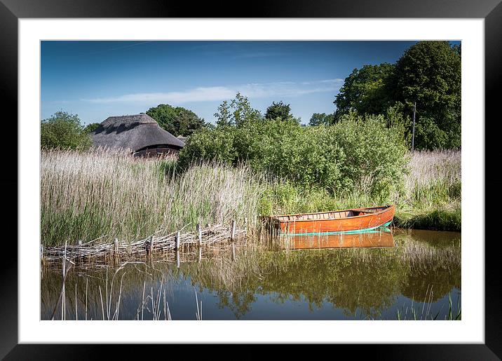 Dinghy at Hickling Broad Framed Mounted Print by Stephen Mole