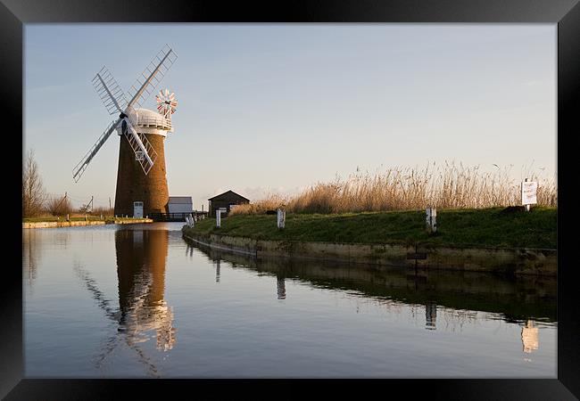 Horsey Mill Framed Print by Stephen Mole