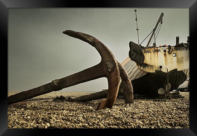 Anchored Framed Print by Stephen Mole