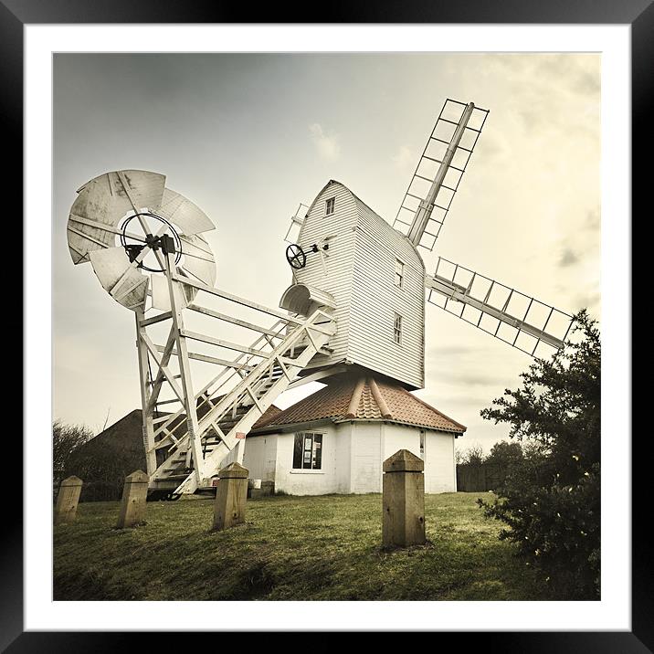 Thorpeness windmill, Suffolk Framed Mounted Print by Stephen Mole