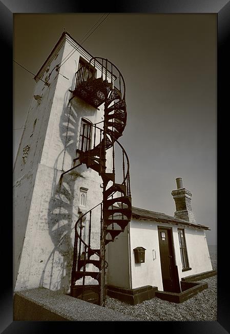 Spiral Staircase Framed Print by Stephen Mole