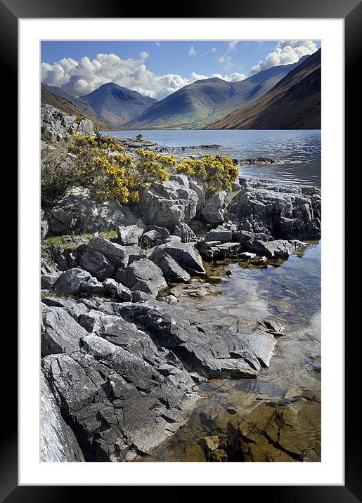 Wast Water in the Lake District Framed Mounted Print by Stephen Mole