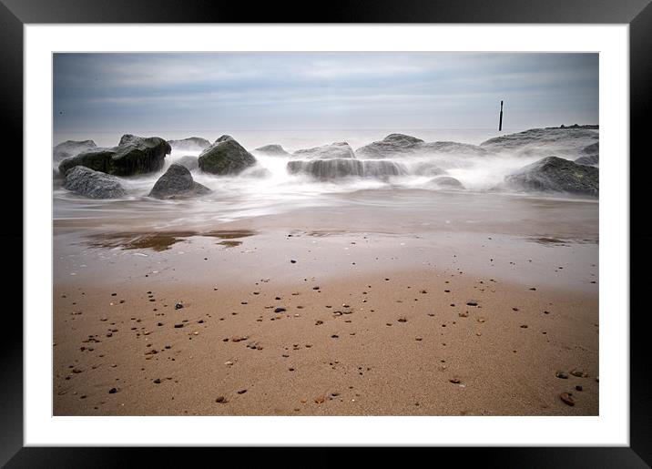Wave action Framed Mounted Print by Stephen Mole
