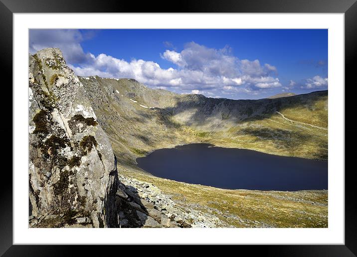 Helvellyn Summit Framed Mounted Print by Stephen Mole