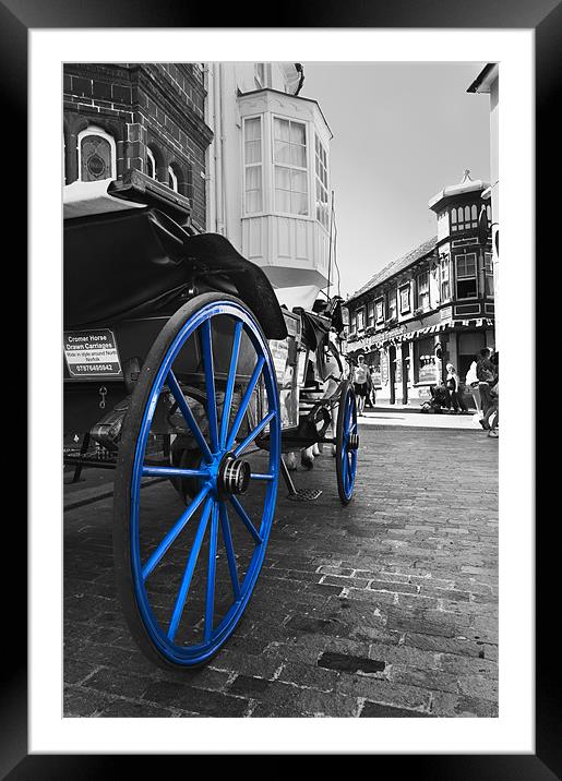 Blue wheels Framed Mounted Print by Stephen Mole