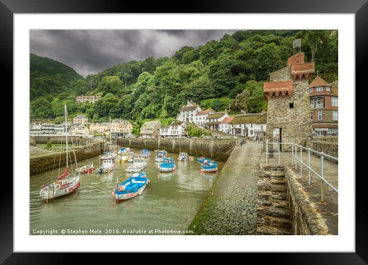 Lynmouth Harbour Framed Mounted Print by Stephen Mole