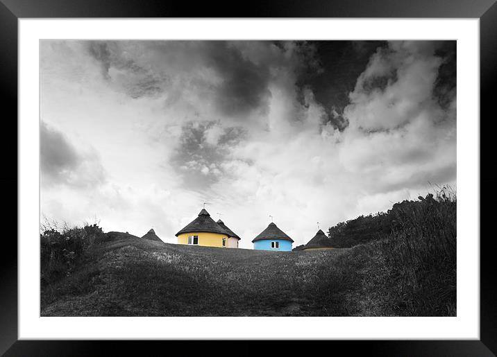 Hermanus Huts at Winterton Framed Mounted Print by Stephen Mole