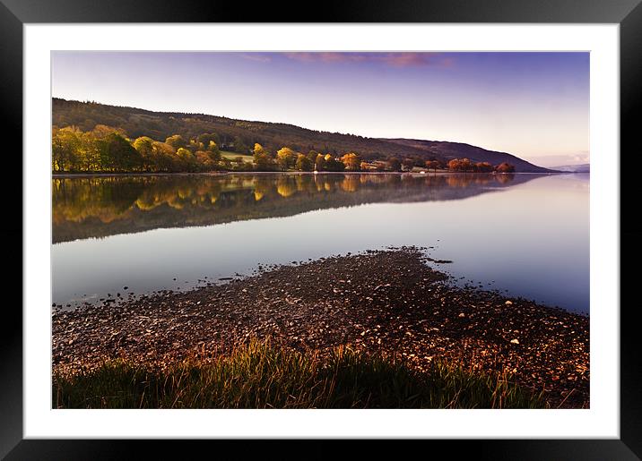 A quiet morning on Coniston Framed Mounted Print by Stephen Mole