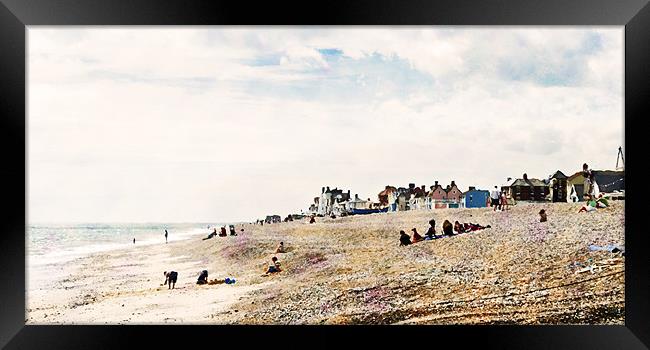 Aldeburgh Beach as Monet would've viewed it - may Framed Print by Stephen Mole